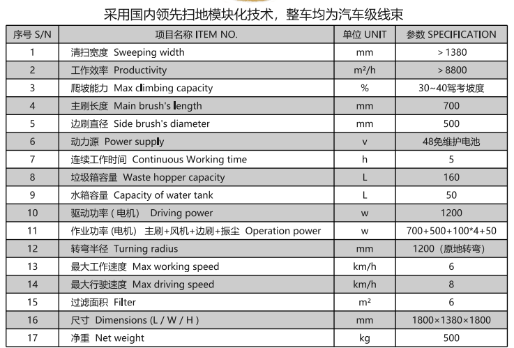 洁路宝驾驶洛隆扫地机1400